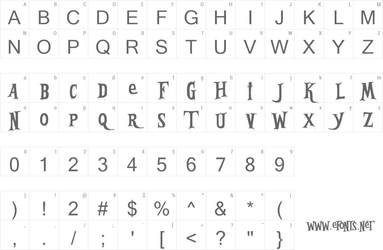 Font Bleeding Freaks preview